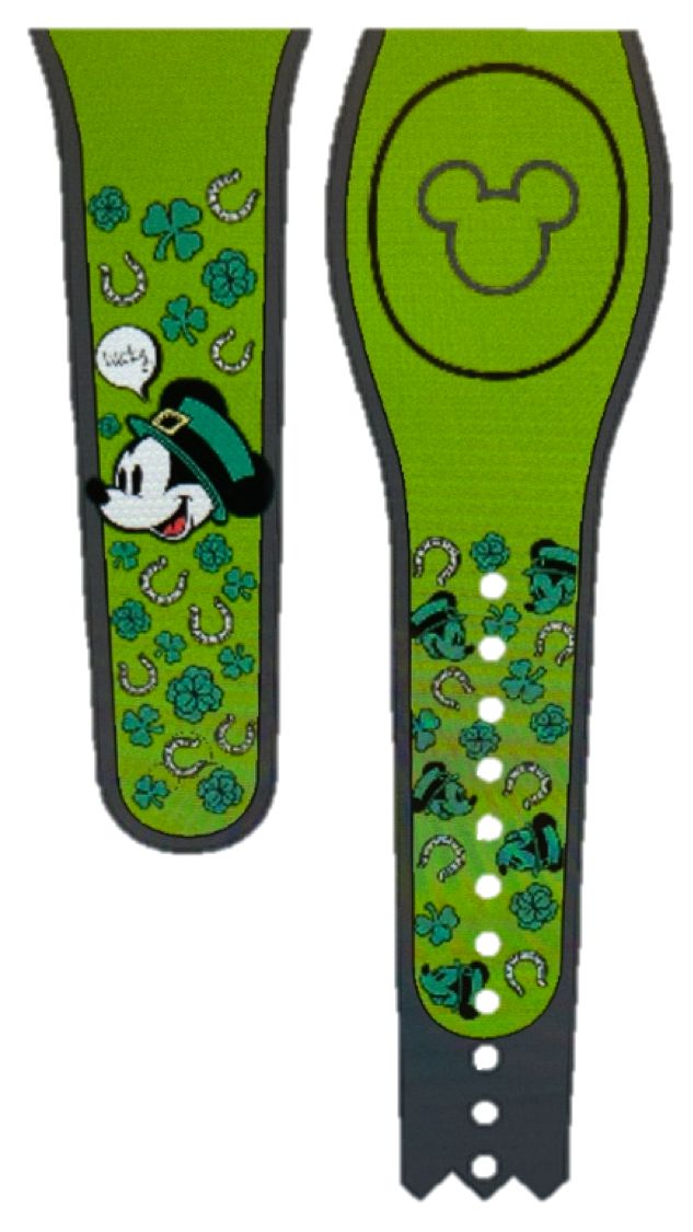 A new St. Patrick’s Day Mickey Open Edition MagicBand was released today