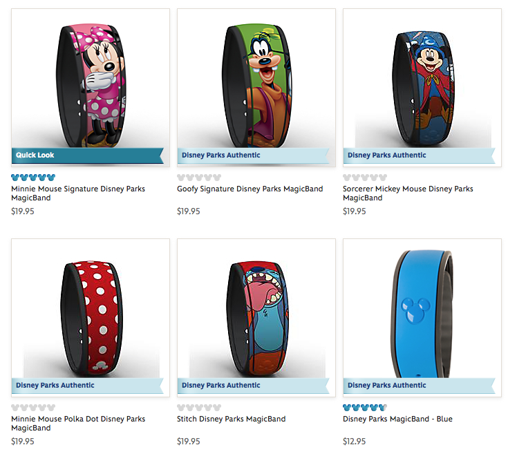 DisneyStore.com adds three more graphic MagicBands for sale