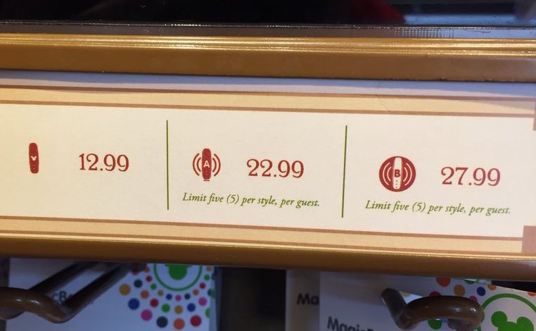 Graphic, Limited Release, Limited Edition, and On Demand MagicBands increase in price