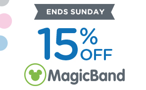 Many MagicBands are 15% off through June 19th online directly from Disney!