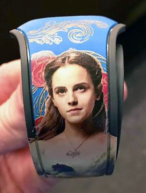 Beauty and the Beast MagicBand with Emma Watson as Belle available at Magic Kingdom