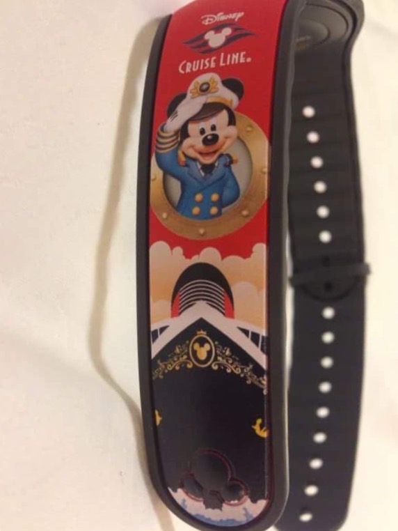 Disney Cruise Line DCL Mickey Mouse Magic Band RARE Red Adult Band