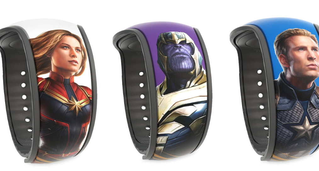 Four new Marvel Avengers themed Open Edition MagicBands